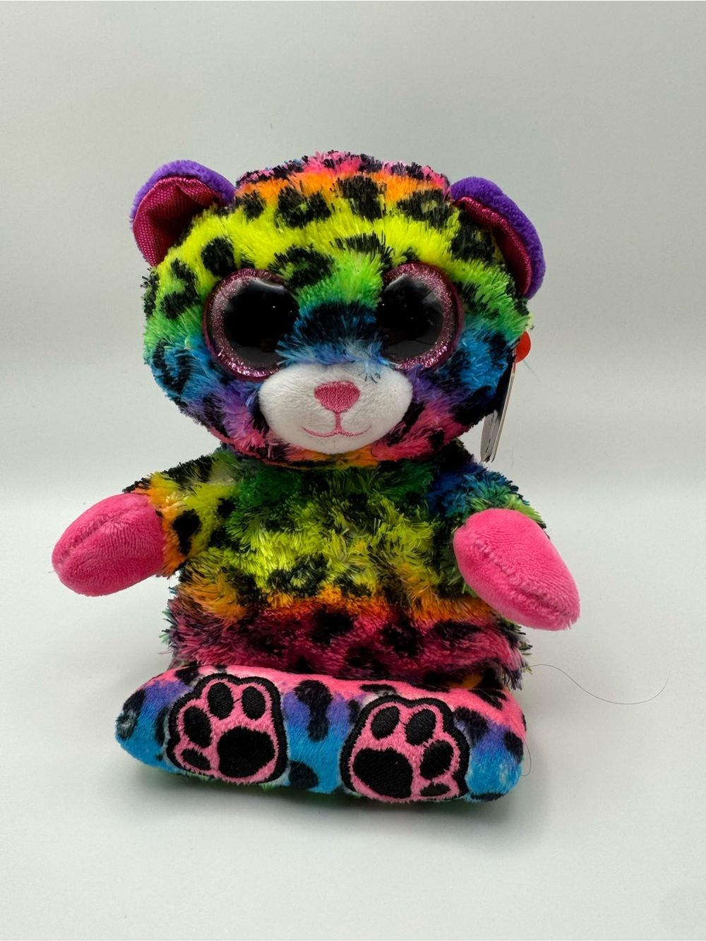 TY Peek-a-Boos Lance the Cheeta Rainbow Plush